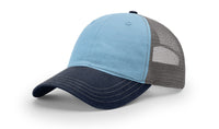 Garment Washed Relaxed Fit Trucker Cap with Mesh Back thumbnail 1