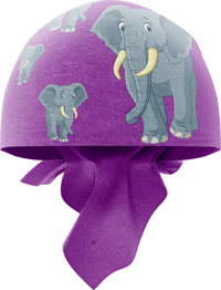 Ellie Elephant Lightweight Coolactive Bandanna 560mm Square thumbnail 2