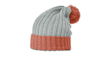 Chunk Cable Knit Beanie with Ribbed Cuff and Pom Pom thumbnail 10