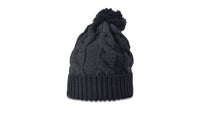 Chunk Twist Knit Beanie with Oversized Pom and Cuff thumbnail 8