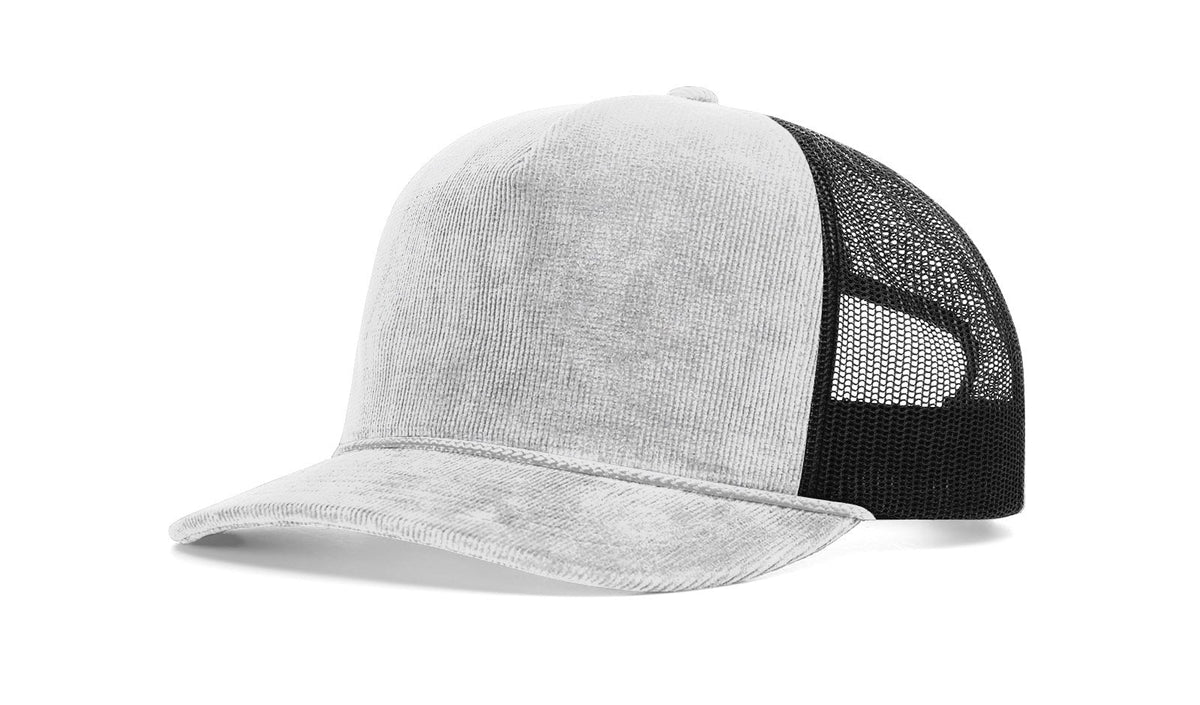Troutdale Classic Trucker Cap with Corduroy Front and Braided Bill