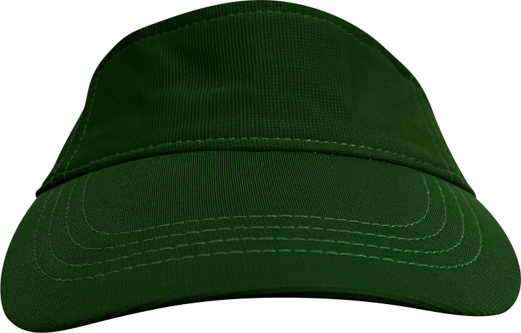 Flex Green Adjustable Sports Visor with Velcro Strap