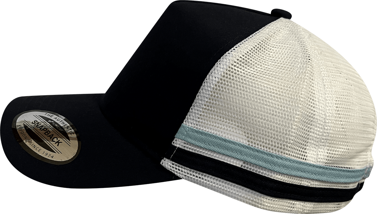 Flex Low Profile Twin Stripe Trucker Cap - Multiple Colors
