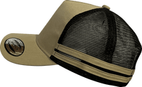 Flex Low Profile Twin Stripe Trucker Cap - Multiple Colors thumbnail 1 flex low profile twin stripe trucker cap - madhats.com.au