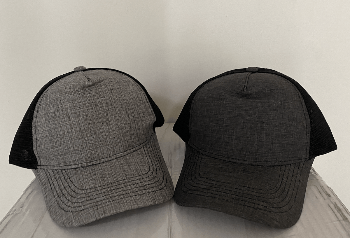 Flexi Heathered Trucker Mesh Cap with Breathable Panels