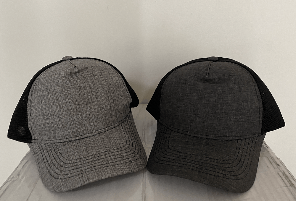 
            
                Load image into Gallery viewer, Flexi Heathered Trucker Mesh Cap - madhats.com.au
            
        