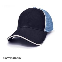 Garret Structured 6-Panel Cap with Contrast Piping thumbnail 3