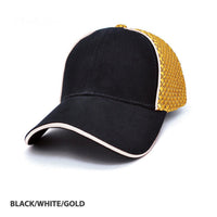 Garret Structured 6-Panel Cap with Contrast Piping thumbnail 2
