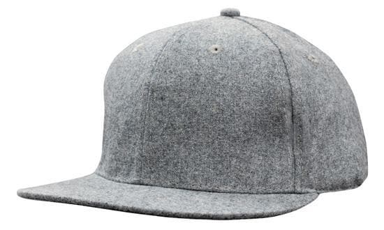 
            
                Load image into Gallery viewer, Grey Marle Flannel with Snap Back Pro Styling - madhats.com.au
            
        