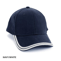 Double Piping Cap with Pre-Curved Brim and Adjustable Strap thumbnail 6 hbc double piping cap - madhats.com.au