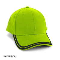 Double Piping Cap with Pre-Curved Brim and Adjustable Strap thumbnail 5 hbc double piping cap - madhats.com.au
