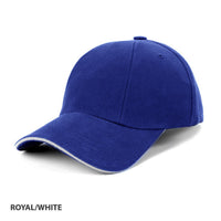HBC Rotated Panel Pre-Curved Cap with Adjustable Strap thumbnail 10 hbc rotated panel cap - madhats.com.au