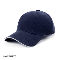 HBC Rotated Panel Pre-Curved Cap with Adjustable Strap thumbnail 5 hbc rotated panel cap - madhats.com.au
