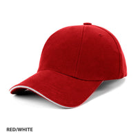 HBC Rotated Panel Pre-Curved Cap with Adjustable Strap thumbnail 6 hbc rotated panel cap - madhats.com.au
