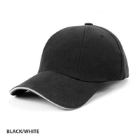 HBC Rotated Panel Pre-Curved Cap with Adjustable Strap thumbnail 9 hbc rotated panel cap - madhats.com.au