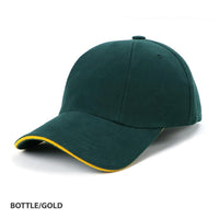 HBC Rotated Panel Pre-Curved Cap with Adjustable Strap thumbnail 2 hbc rotated panel cap - madhats.com.au