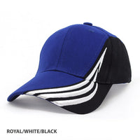 HBC Trim Design Contrast Baseball Cap with Adjustable Strap thumbnail 2 hbc trim design cap - madhats.com.au