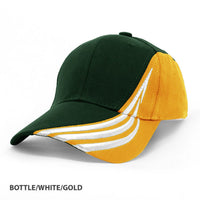 HBC Trim Design Contrast Baseball Cap with Adjustable Strap thumbnail 5 hbc trim design cap - madhats.com.au