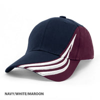 HBC Trim Design Contrast Baseball Cap with Adjustable Strap thumbnail 4 hbc trim design cap - madhats.com.au