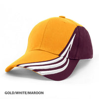 HBC Trim Design Contrast Baseball Cap with Adjustable Strap thumbnail 6 hbc trim design cap - madhats.com.au