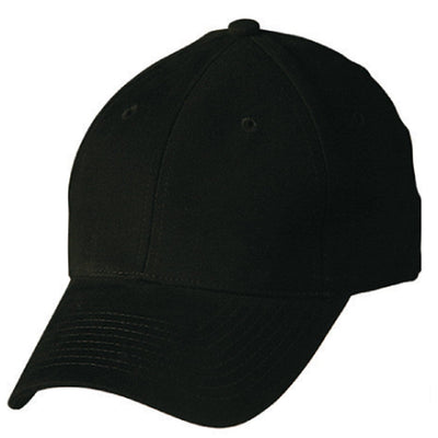 Heavy brushed cotton cap buckle on back