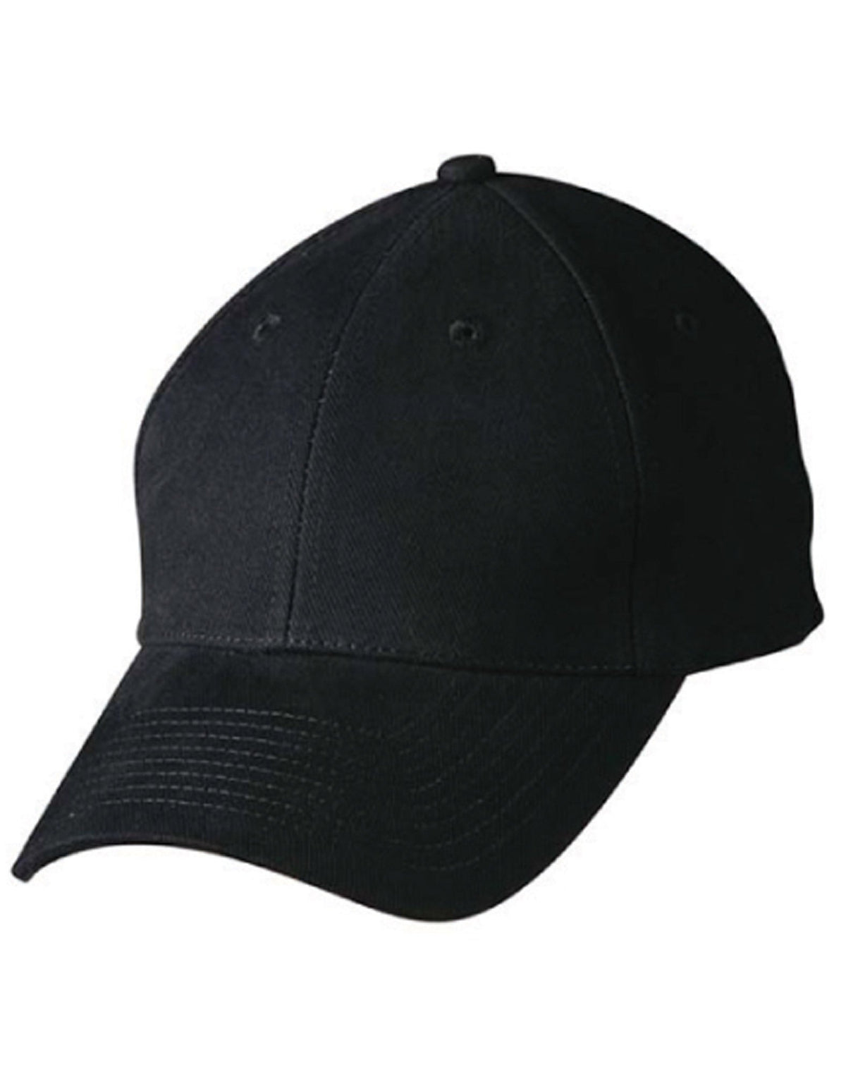 Heavy Brushed Cotton 6-Panel Cap with Adjustable Buckle