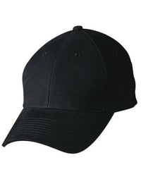 Heavy Brushed Cotton 6-Panel Cap with Adjustable Buckle thumbnail 1