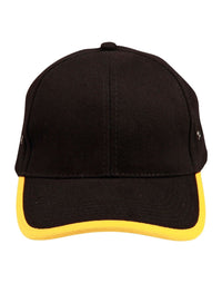 Heavy Brushed Cotton Peak & Back Trim Baseball Cap thumbnail 1