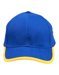 Heavy Brushed Cotton Peak & Back Trim Baseball Cap thumbnail 3