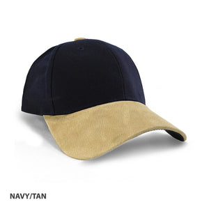 
            
                Load image into Gallery viewer, Heavy Brushed Cotton Suede Peak Cap - madhats.com.au
            
        