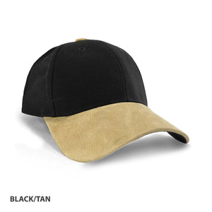 
            
                Load image into Gallery viewer, Heavy Brushed Cotton Suede Peak Cap - madhats.com.au
            
        