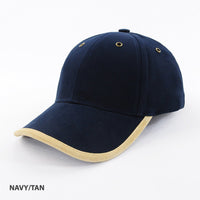 Heavy Brushed Cotton Suede Trim Cap thumbnail 2