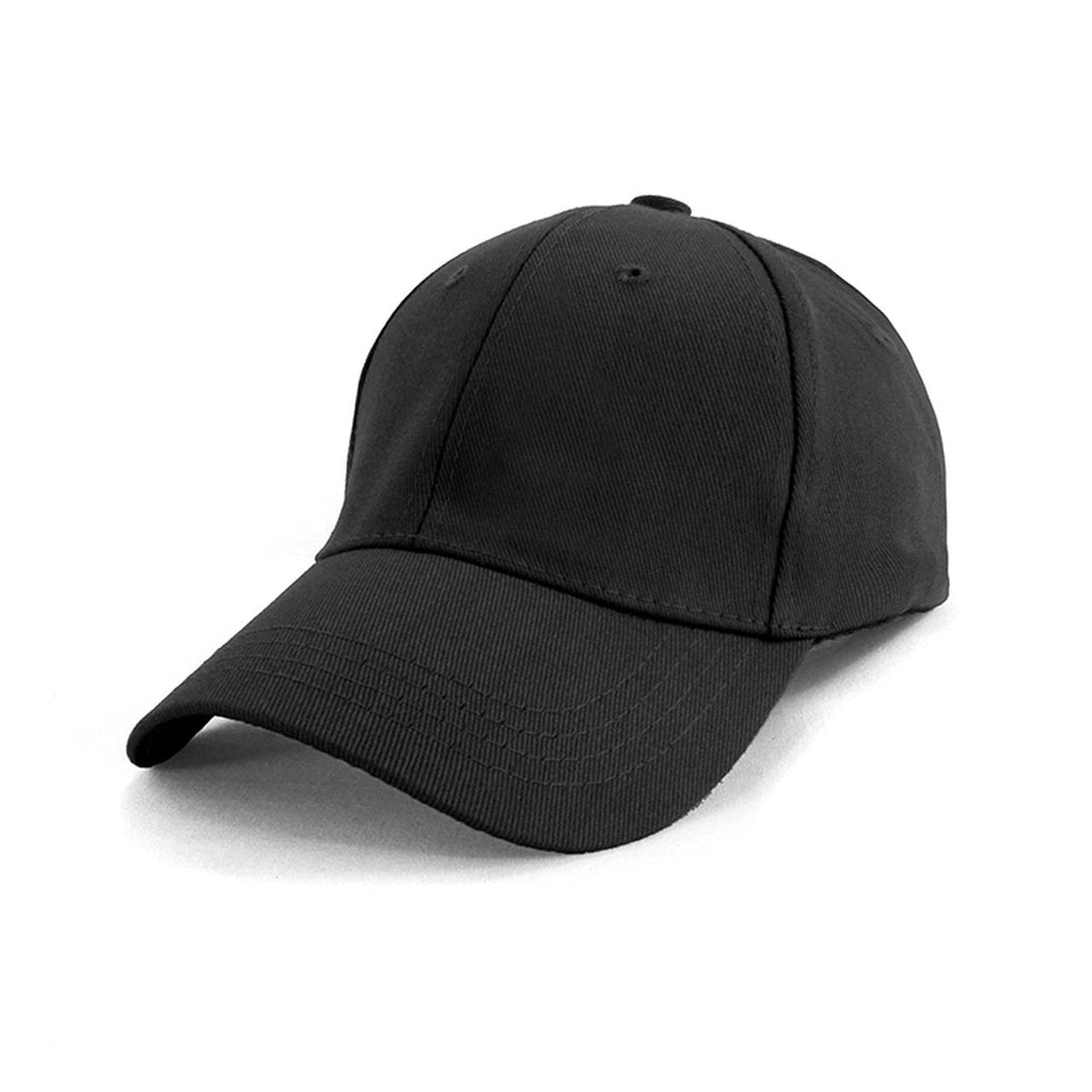 Heavy Cotton Spandex Fitted Cap with Structured 6-Panel Design