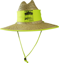 Natural Wide Brim Straw Hats with Adjustable Fit thumbnail 51 hi vis natural straw hats - madhats.com.au