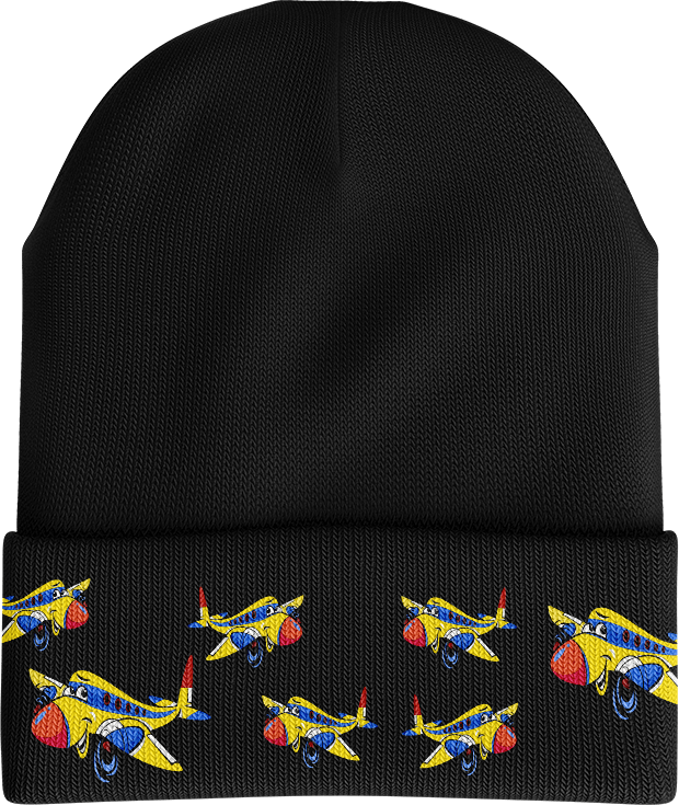 Jet Plane Beanie with 3M Thinsulate Insulation and Reflective Stripe