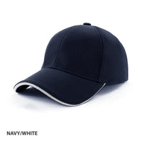 Kawana Structured 6-Panel Cap with Drill Mesh and Pre-Curved Peak thumbnail 4