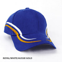 Langdon Structured 6-Panel Cap with Pre-Curved Peak thumbnail 9 langdon cap - madhats.com.au