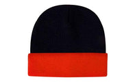 Luminescent Contrast Acrylic Safety Beanie - Two-Tone Toque thumbnail 2