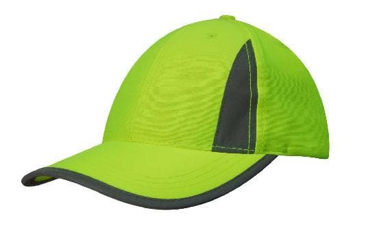 Luminescent Safety Cap with Reflective Inserts and Trim - madhats.com.au