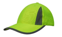 Luminescent Safety Cap with Reflective Inserts and Trim thumbnail 1