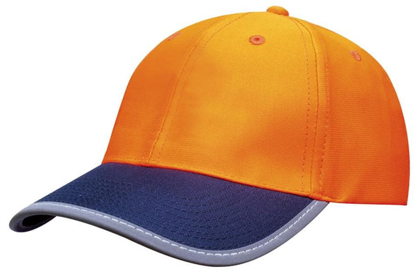 Luminescent Safety Cap with Reflective Trim - madhats.com.au