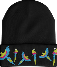 Majestic Macaw Insulated Beanie with Reflective Stripe thumbnail 1