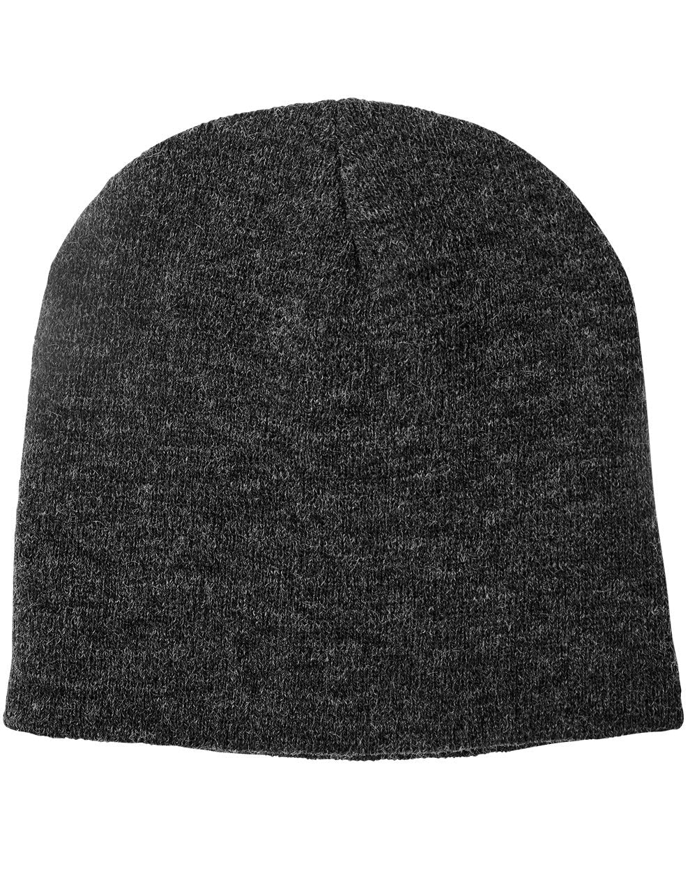 Marl Slouch Beanie Double Layer Knit Acrylic Hat