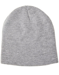 Marl Slouch Beanie Double Layer Knit Acrylic Hat thumbnail 2