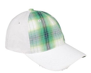 
            
                Load image into Gallery viewer, Mega Flex Low Profile Plaid Cotton Fitted Cap
            
        