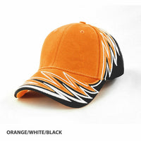 Memphis Structured 6-Panel Cap with Tri-Colour Zig Zag Design thumbnail 2 memphis cap - madhats.com.au