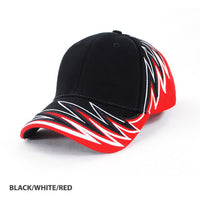 Memphis Structured 6-Panel Cap with Tri-Colour Zig Zag Design thumbnail 3 memphis cap - madhats.com.au