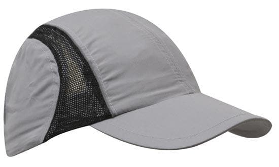 Micro Fibre & Mesh Sports Cap with Reflective Trim - madhats.com.au
