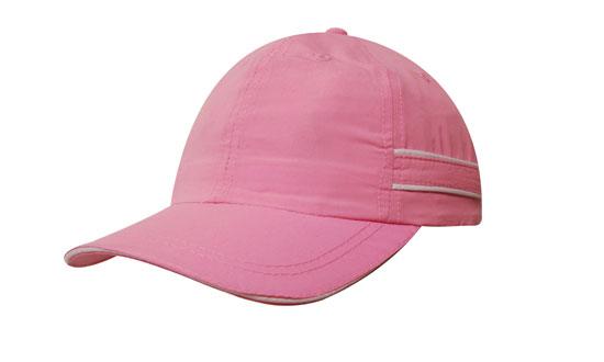 Microfibre Sports Cap with Piping and Sandwich - madhats.com.au