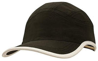 Microfibre Sports Cap with Contrasting Trim and Pre-Curved Peak thumbnail 1